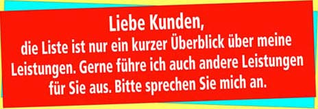 Mende's Serviceleistungen vom Dach bis zum Keller!